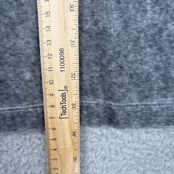 Pure J. Jill Women's Casual Gray Velour Pima Cotton Tunic Mini Dress SZ M A-line - Picture 4 of 7